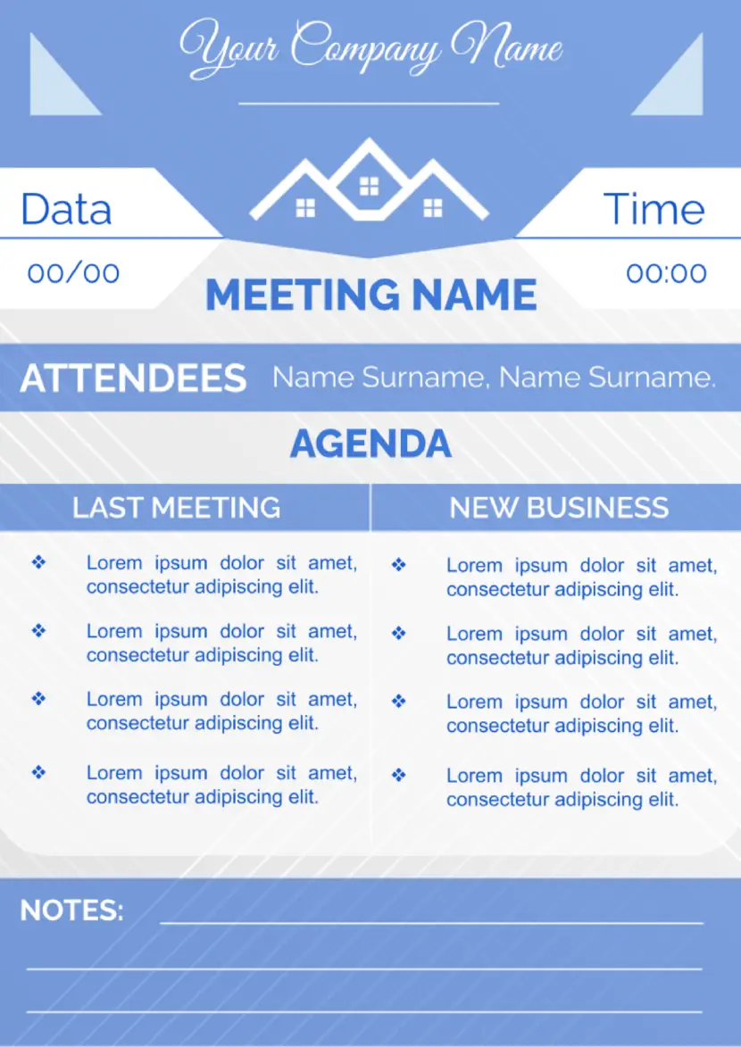 Meeting Note Template #3 for Google Docs