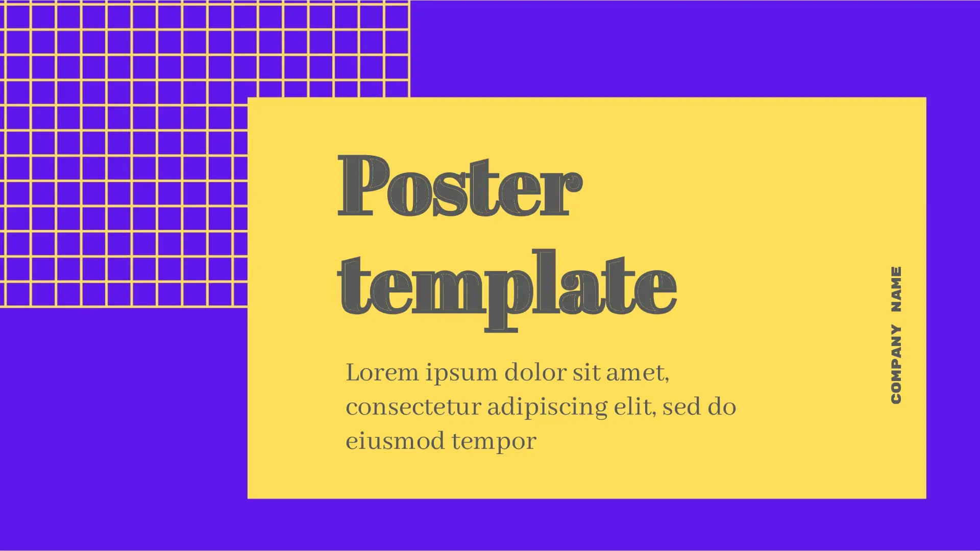 Poster Template Compatible With Google Slides