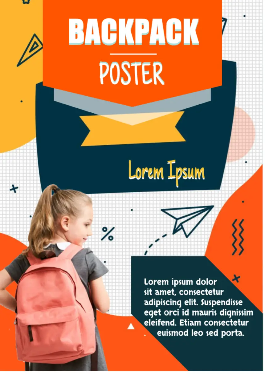 Backpack Poster Template For Google Docs