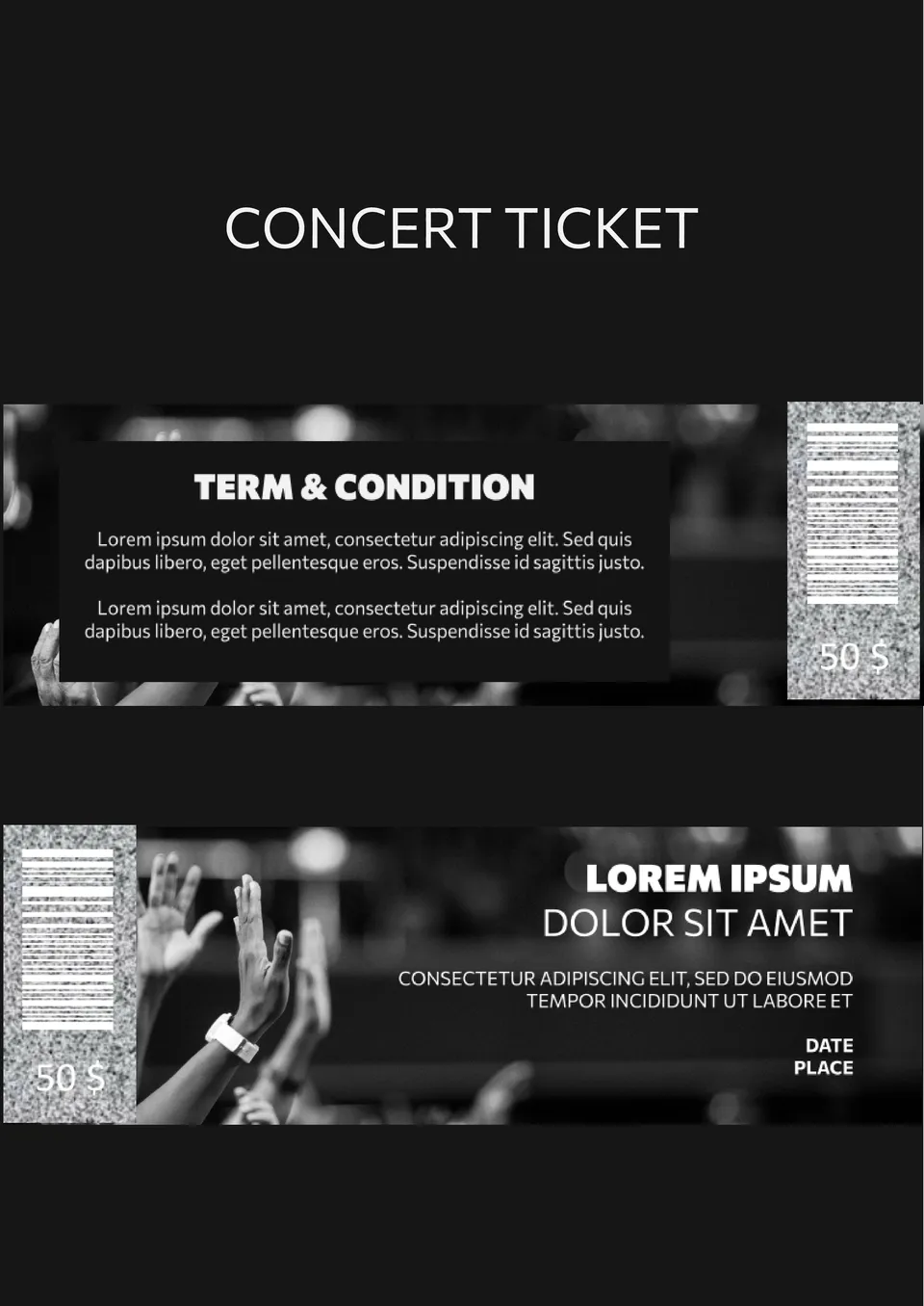 Concert Ticket Template