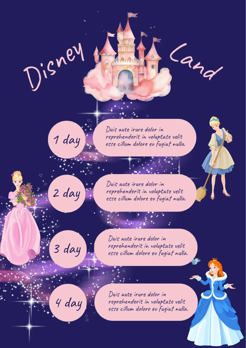 Disney Itinerary Template