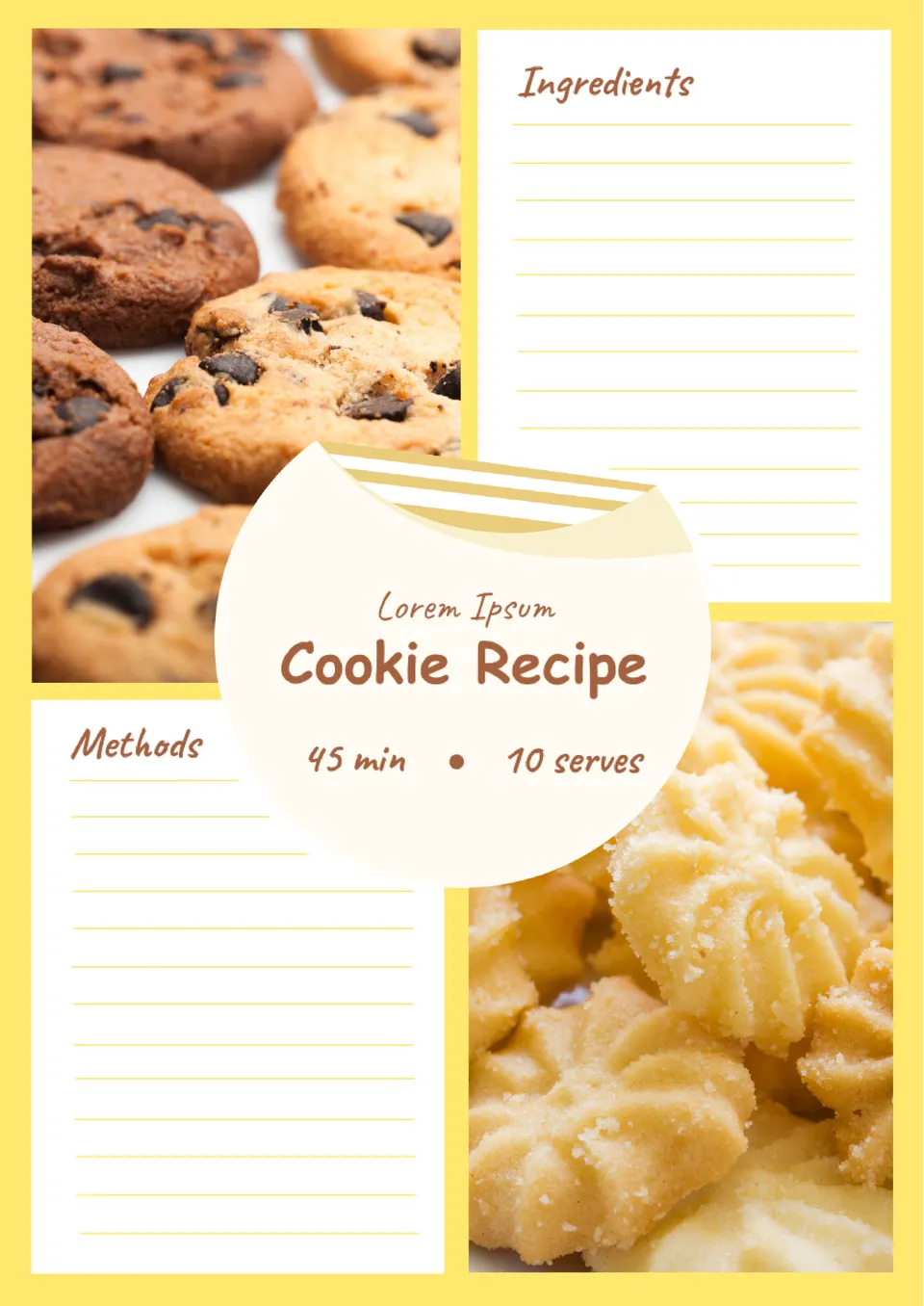 Cookie Recipe Template