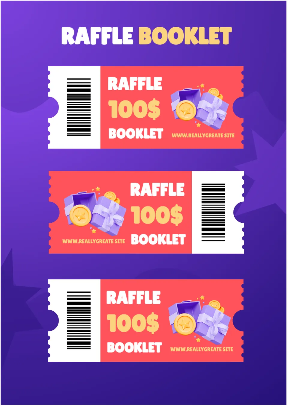 Raffle Booklet Template